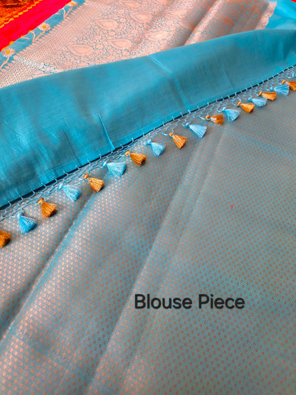 Pure Chiniya Silk - Meenakari Weave
