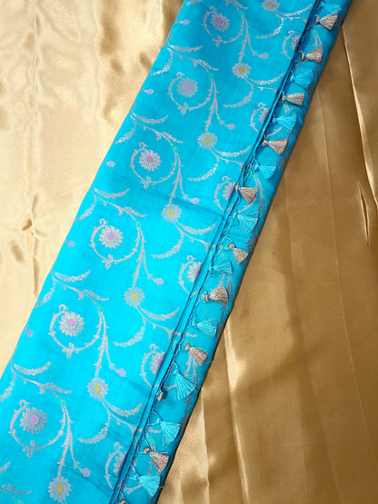 Pure Chiniya Silk - Meenakari Weave