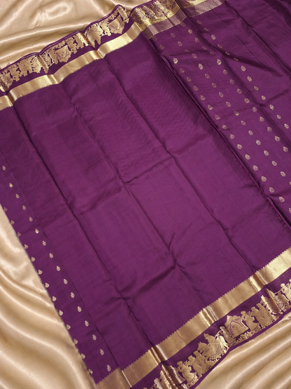 Pure Kanjeevaram Silk - Royal Wedding Story - Magenta & Gold